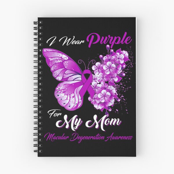Item preview, I Wear Purple For My Mom Macular Degeneration Awareness Butterfly Ribbon Gifts designed and sold by Adropine.