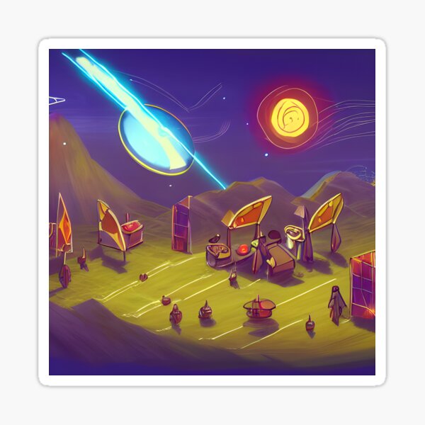 Alien Street Market Sticker