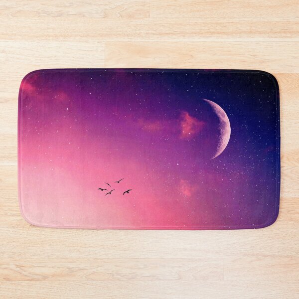 Item preview, Silhouette of Birds as Moon and Stars Emerge in Purple Sky designed and sold by DEL-Productions.