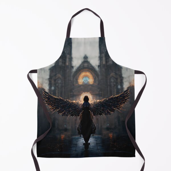 Item preview, Broken angel in front of a cathedral designed and sold by Tuko Designs.