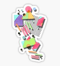Retro 80s Geometric Sticker