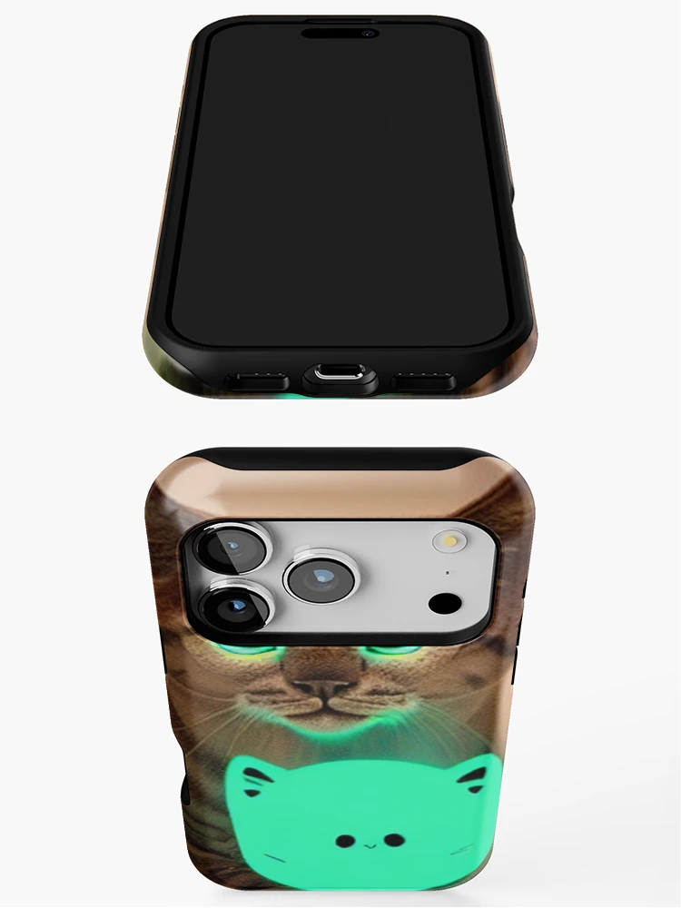 Thumbnail 3 of 4, iPhone Case, Contemplative Cat designed and sold by TiltedCode.