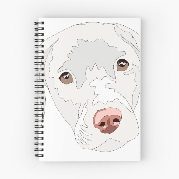 Item preview, White lab puppy designed and sold by LeahcarsArt.
