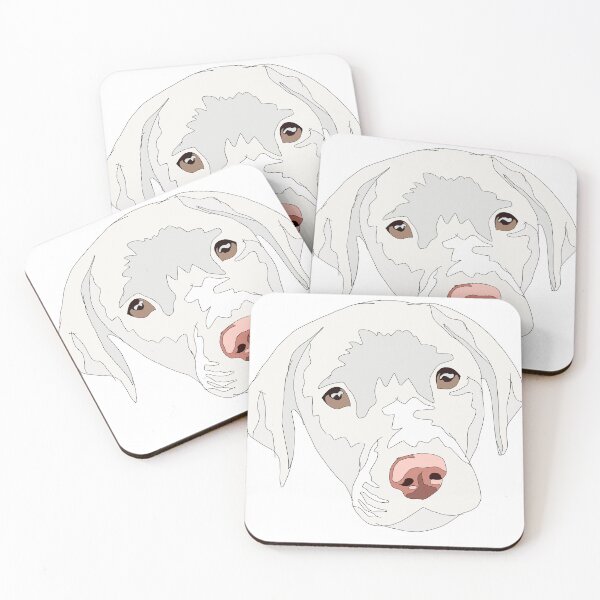 Item preview, White lab puppy designed and sold by LeahcarsArt.