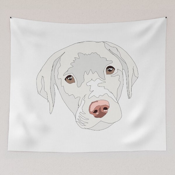 Item preview, White lab puppy designed and sold by LeahcarsArt.