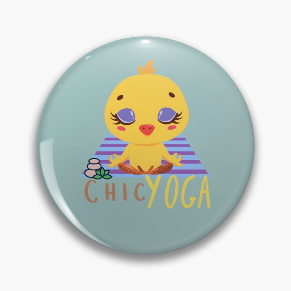 Item preview, Chic Yoga Baby Chicken Design for farm animal and yoga lovers  designed and sold by tranquilbeach.