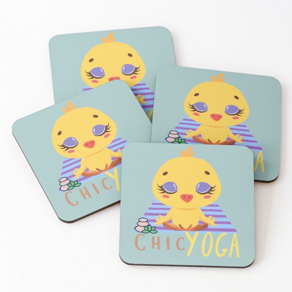 Item preview, Chic Yoga Baby Chicken Design for farm animal and yoga lovers  designed and sold by tranquilbeach.