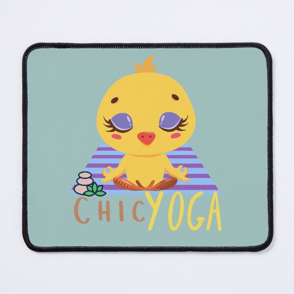 Item preview, Chic Yoga Baby Chicken Design for farm animal and yoga lovers designed and sold by tranquilbeach.