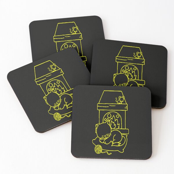 Item preview, Sleeping Cat Yellow designed and sold by NewTopDesign.