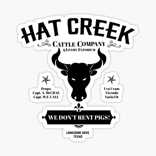 Hat Creek cattle Sticker