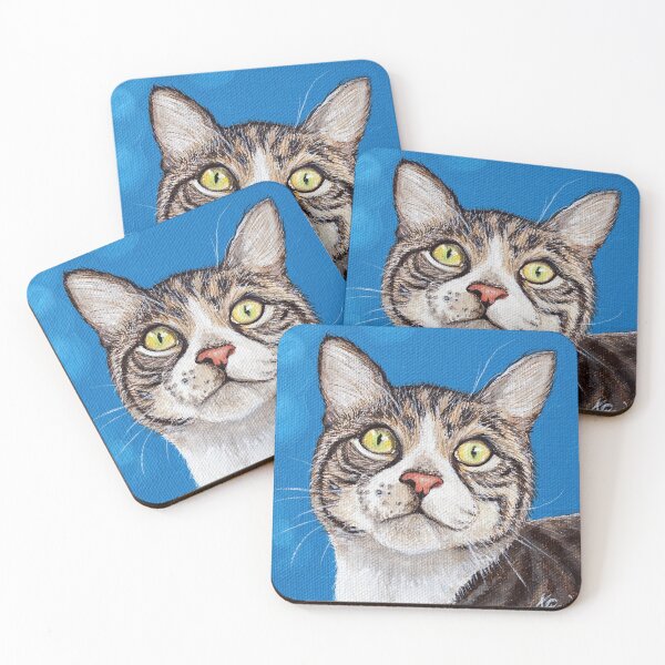 Item preview, Purrcy the Cat Painting designed and sold by Art by Kirsten Sneath.