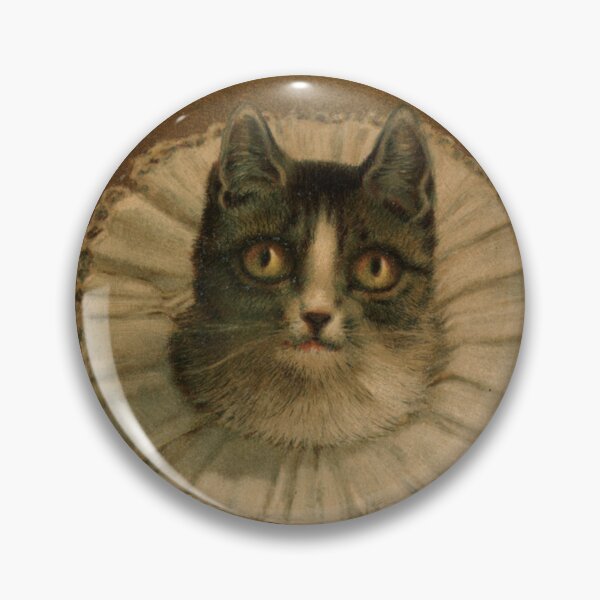 Item preview, Tabby Cat in Elizabethan Lace Collar Print designed and sold by Elizabeth Szkirpan.