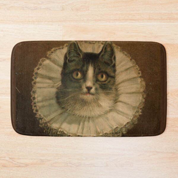 Item preview, Tabby Cat in Elizabethan Lace Collar Print designed and sold by Elizabeth Szkirpan.