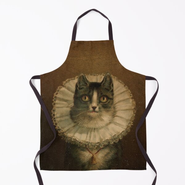 Item preview, Tabby Cat in Elizabethan Lace Collar Print designed and sold by Elizabeth Szkirpan.
