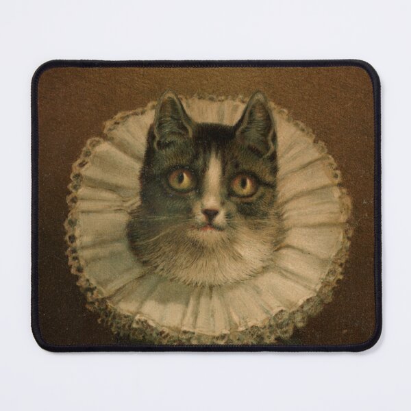 Item preview, Tabby Cat in Elizabethan Lace Collar Print designed and sold by Elizabeth Szkirpan.