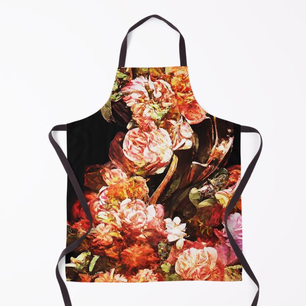 Item preview, Warm Swirling Flowers-AI Floral Art designed and sold by BioDigital-Jazz.