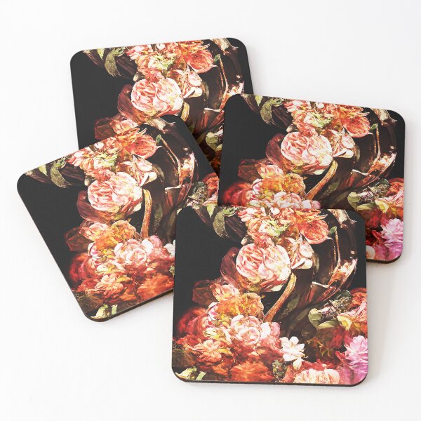 Item preview, Warm Swirling Flowers-AI Floral Art designed and sold by BioDigital-Jazz.