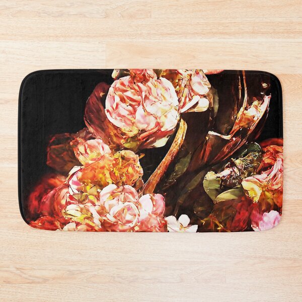 Item preview, Warm Swirling Flowers-AI Floral Art designed and sold by BioDigital-Jazz.