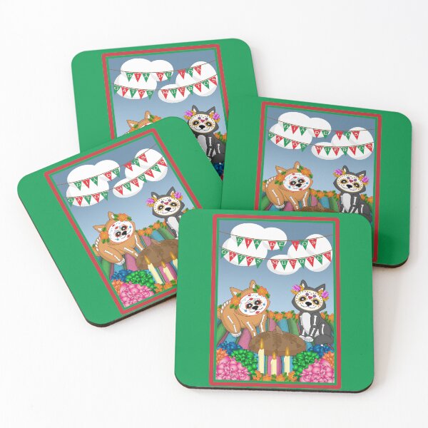 Item preview, Dia de los Gatos Muertos designed and sold by Designs by Greylady.