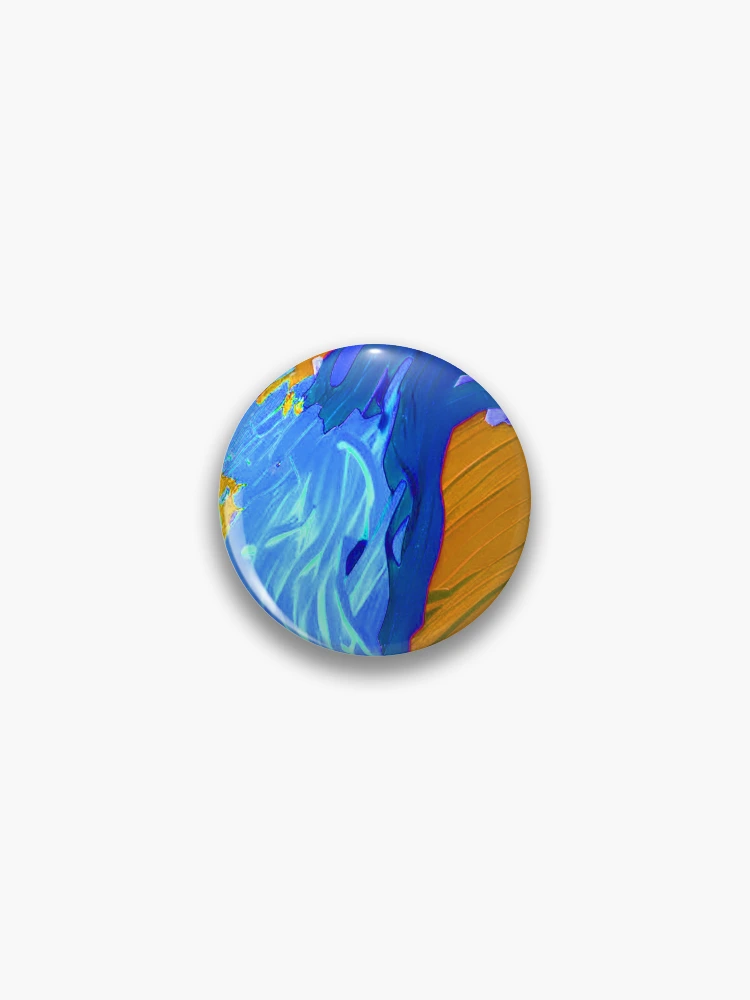 Thumbnail 1 of 3, Pin, Blue Inclination designed and sold by TiltedCode.