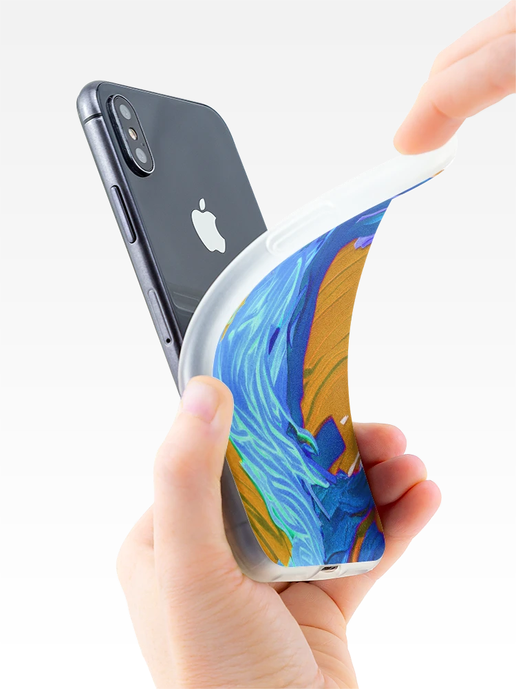 Thumbnail 4 of 5, iPhone Case, Blue Inclination designed and sold by TiltedCode.