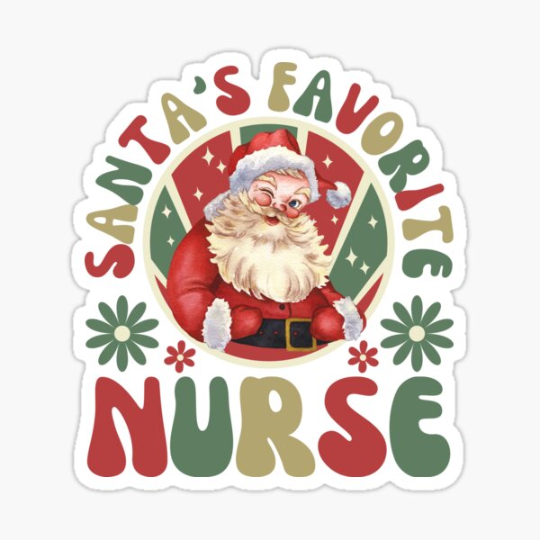 Nurse Christmas Snowman Medical Nursing Xmas Nurses Gift Sticker for Sale  by Dressed For Duty