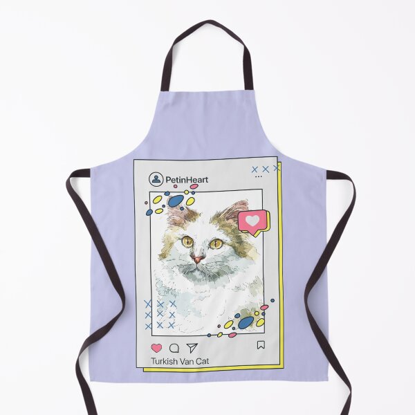 Item preview, Turkish Van Cat Breed Watercolor Item-54 By PetinHeart designed and sold by PetinHeart.