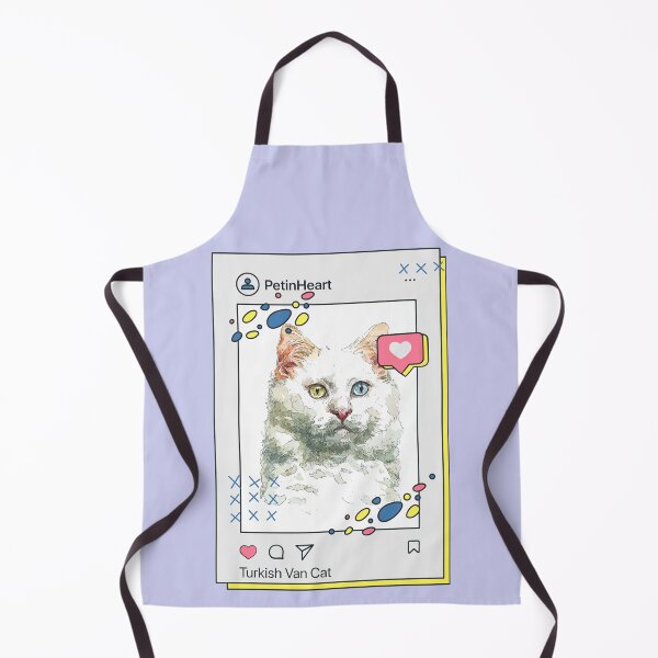 Item preview, Turkish Van Cat Breed Watercolor Item-52 By PetinHeart designed and sold by PetinHeart.