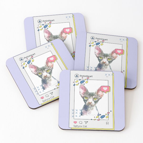 Item preview, Sphynx Cat Breed Watercolor Item-50 By PetinHeart designed and sold by PetinHeart.