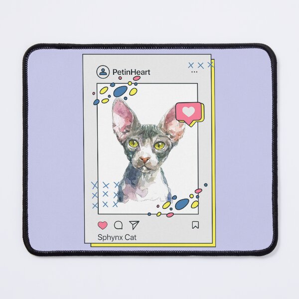 Item preview, Sphynx Cat Breed Watercolor Item-50 By PetinHeart designed and sold by PetinHeart.