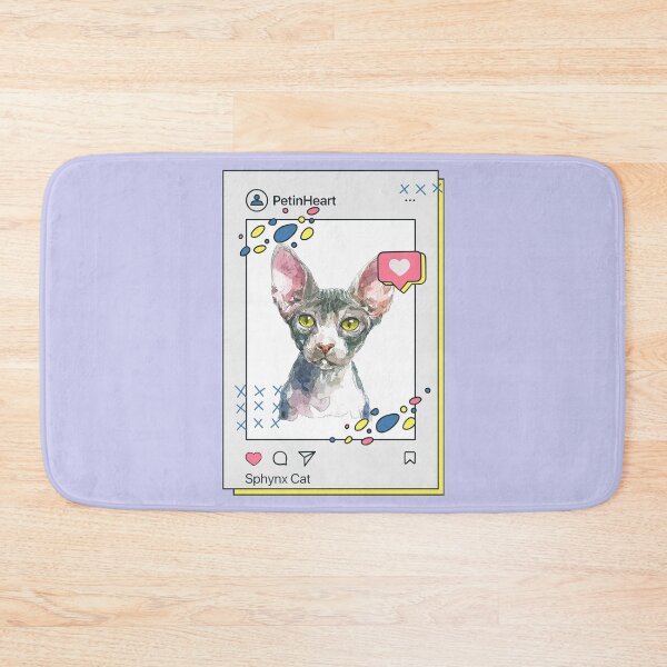 Item preview, Sphynx Cat Breed Watercolor Item-50 By PetinHeart designed and sold by PetinHeart.