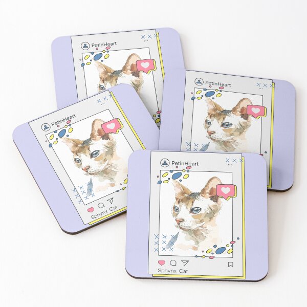 Item preview, Sphynx Cat Breed Watercolor Item-49 By PetinHeart designed and sold by PetinHeart.