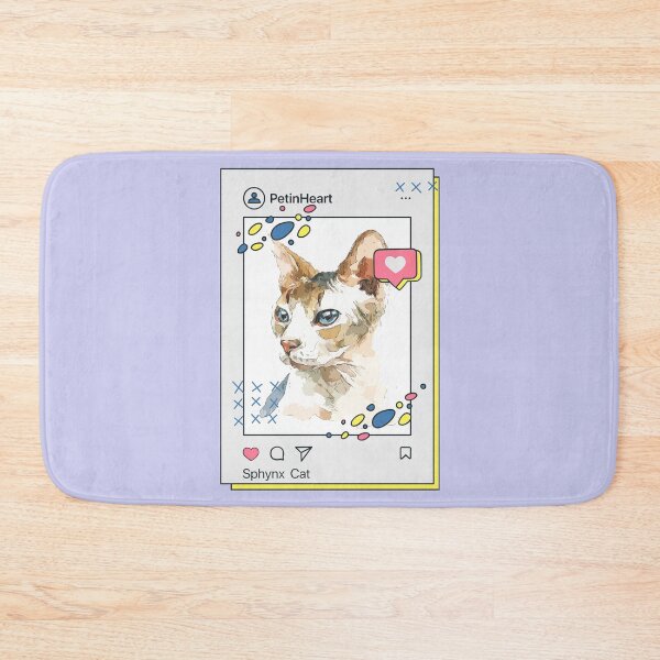 Item preview, Sphynx Cat Breed Watercolor Item-49 By PetinHeart designed and sold by PetinHeart.