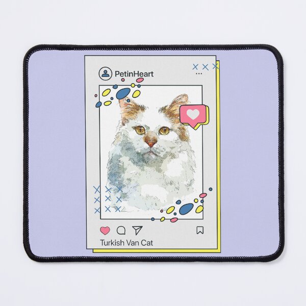 Item preview, Turkish Van Cat Breed Watercolor Item-53 By PetinHeart designed and sold by PetinHeart.