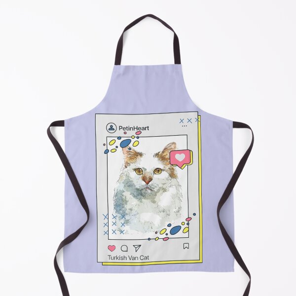 Item preview, Turkish Van Cat Breed Watercolor Item-53 By PetinHeart designed and sold by PetinHeart.
