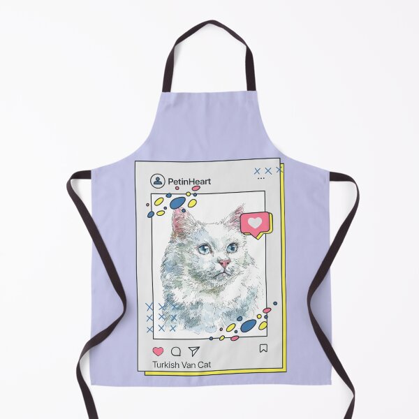 Item preview, Turkish Van Cat Breed Watercolor Item-55 By PetinHeart designed and sold by PetinHeart.