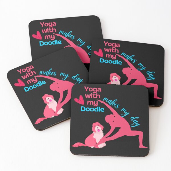Item preview, Yoga with my Doodle Dog Makes My Day Yoga Design for dogs and yoga lovers in your life.  designed and sold by tranquilbeach.