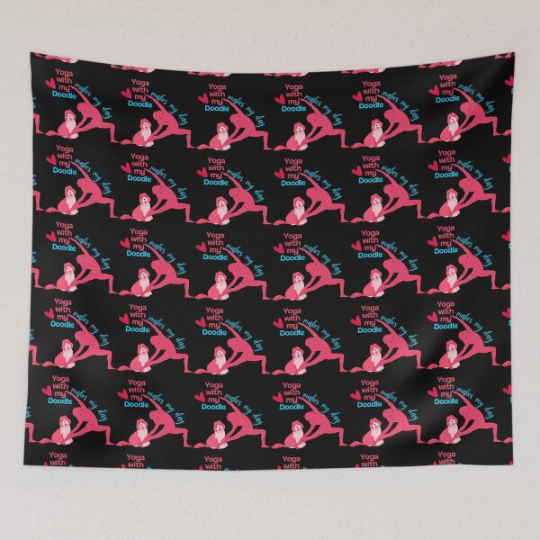 Item preview, Yoga with my Doodle Dog Makes My Day Yoga Design for dogs and yoga lovers in your life.  designed and sold by tranquilbeach.