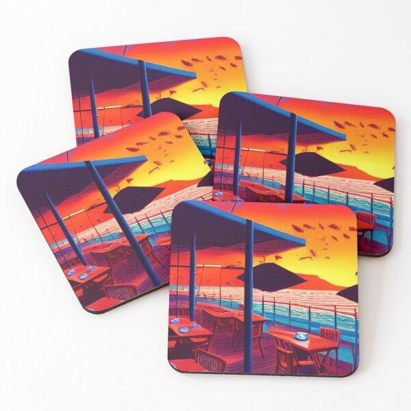 Item preview, Cafe life ibiza sunsets designed and sold by Seanyah.