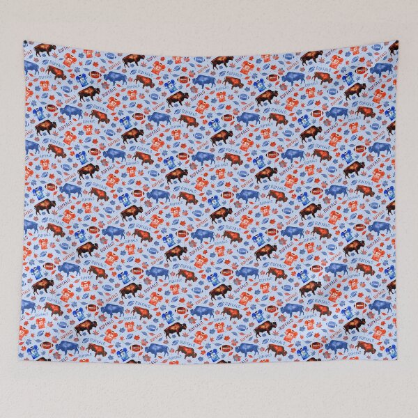 Item preview, Football Season in Buffalo - Blue designed and sold by Aurora Bewicke.