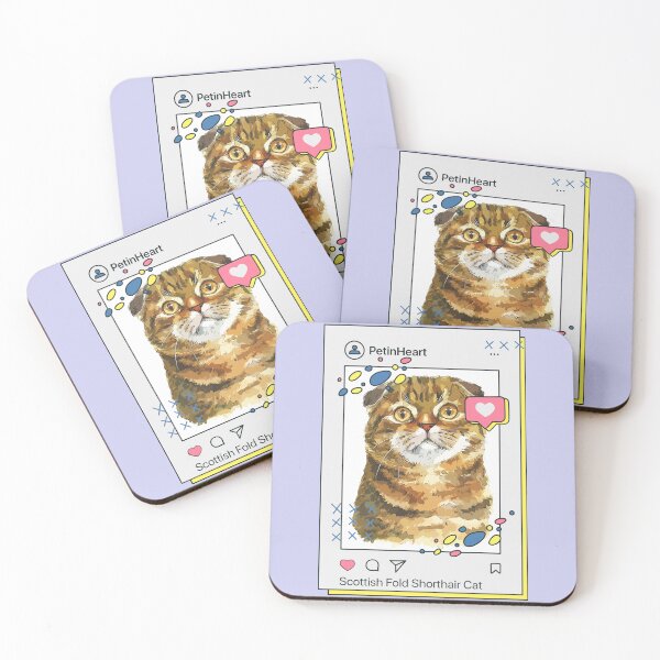Item preview, Scottish Fold Shorthair Cat Breed Watercolor Item-38 By PetinHeart designed and sold by PetinHeart.