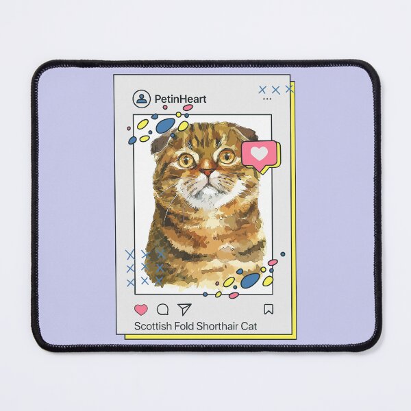 Item preview, Scottish Fold Shorthair Cat Breed Watercolor Item-38 By PetinHeart designed and sold by PetinHeart.