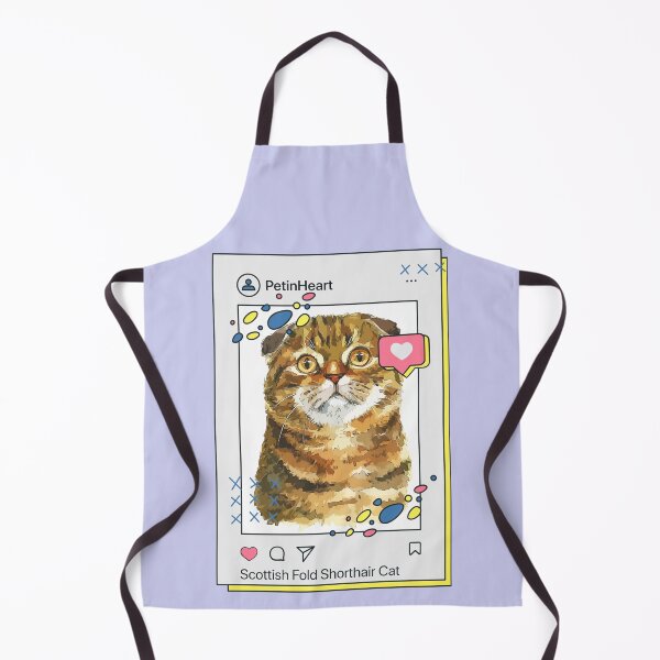 Item preview, Scottish Fold Shorthair Cat Breed Watercolor Item-38 By PetinHeart designed and sold by PetinHeart.