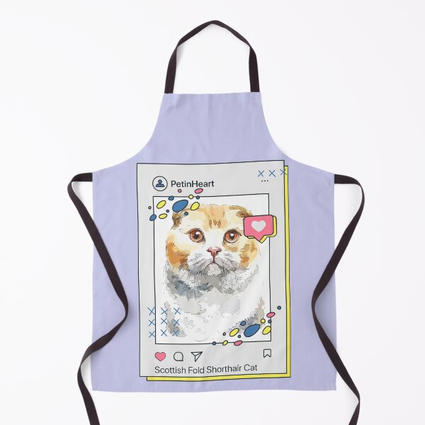Item preview, Scottish Fold Shorthair Cat Breed Watercolor Item-39 By PetinHeart designed and sold by PetinHeart.
