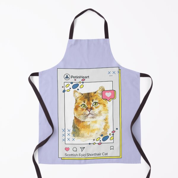 Item preview, Scottish Fold Shorthair Cat Breed Watercolor Item-41 By PetinHeart designed and sold by PetinHeart.