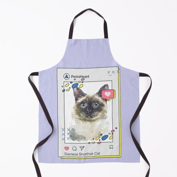 Item preview, Siamese Shorthair Cat Breed Watercolor Item-42 By PetinHeart designed and sold by PetinHeart.
