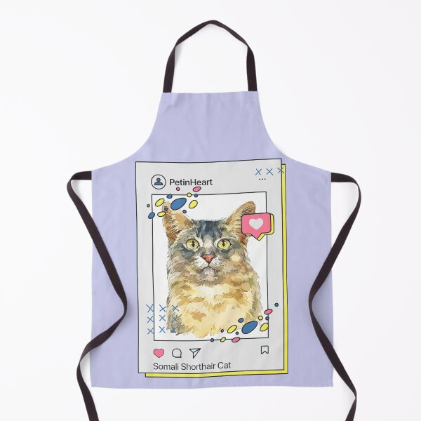 Item preview, Somali Shorthair Cat Breed Watercolor Item-47 By PetinHeart designed and sold by PetinHeart.