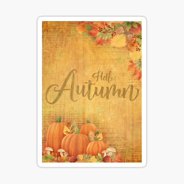 Hello Autumn 2 Sticker