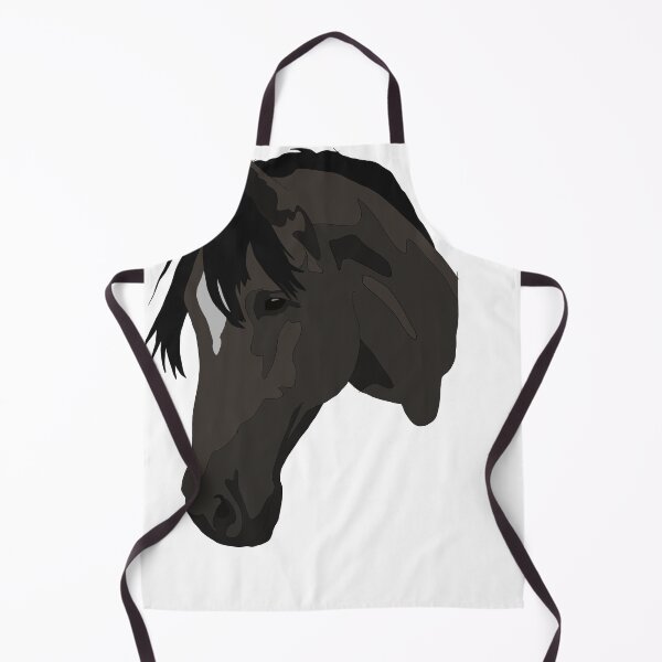 Item preview, Black horse with a star designed and sold by LeahcarsArt.