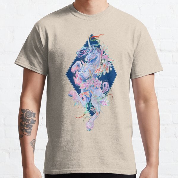 Crystal snake rainbow unicorn Classic T-Shirt